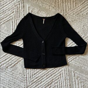 Free people Black Women's cardigan Sweater